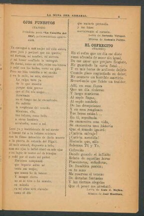 Ojos funestos : (Tango)