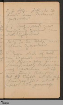 1. - 31. Juli 1917