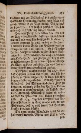 375-378, Der neue Pabst Benedictus XIV. der den 17. Aug. ...
