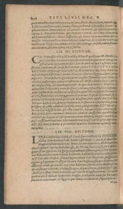 Decadis Quintae Lib. VII. Epitome.