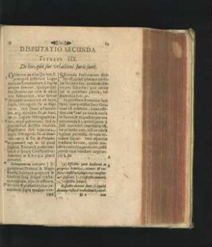 Disputatio Secunda. Titulus IIX. De his, qui sui vel alieni Iuris sunt.