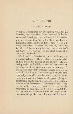 Chapter VIII. Adolph Stoecker