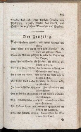 Der Frühling. - Gemählde einer großen Ueberschwemmung.