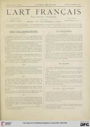 No. 243 (19 Décembre 1891) – No. 249 (30 Janvier 1892)