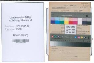 Entnazifizierung Georg Baerz , geb. 11.11.1911 (Bahnsekretaer)