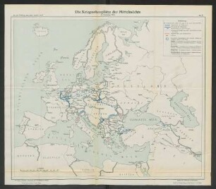 Nr. 1. Die Kriegsschauplätze der Mittelmächte im Dezember 1914.