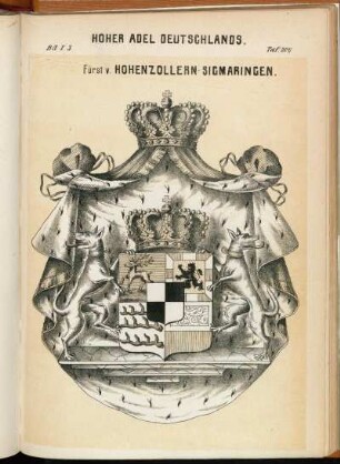 Taf. 200. Fürst v. Hohenzollern-Sigmaringen.