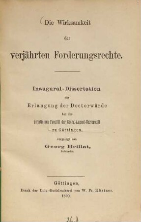 Die Wirksamkeit der verjährten Forderungsrechte