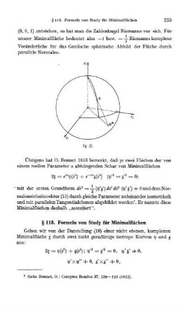 § 118. Formern von Study für Minimalflächen