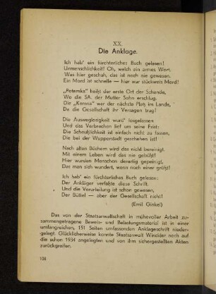 XX. Die Anklage.