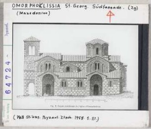 Omorphoklissia: St. Georg, Südfassade