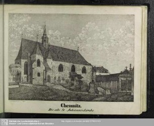 Chemnitz. Die alte St. Johanniskirche