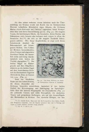 Fig. 31. Veit Stoss, Krönung der Maria im Germanischen Museum zu Nürnberg.