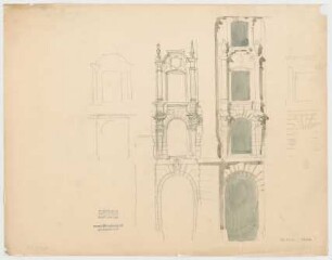 Thiersch, Friedrich von; München; Justizpalast - Fassade (Ansicht)