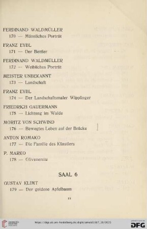 Saal 6 (Nr. 179-197)