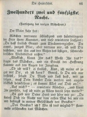 Zweihundert zwei und funfzigste Nacht