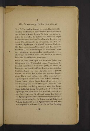 5. Die Bannerträgerin des Marxismus