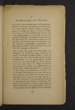 5. Die Bannerträgerin des Marxismus
