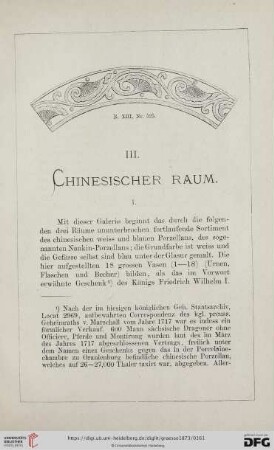 III. Chinesischer Raum