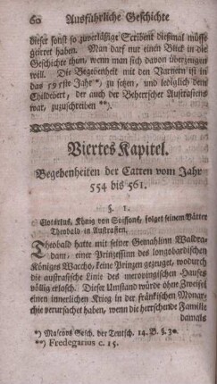 Viertes Kapitel. Begebenheiten der Catten vom Jahr 554 bis 561.