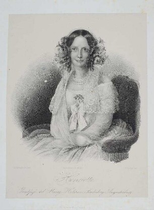 Bildnis von Henriette (1806-1858), Prinzessin von Schleswig-Holstein-Sonderburg-Augustenburg