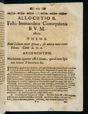 115-120, Allocutio II.