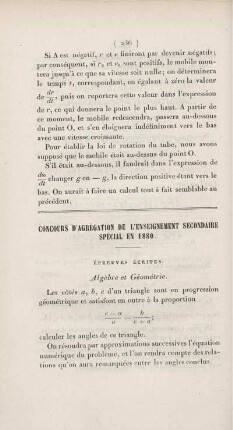 Concours d'agrégation de l'enseignement secondaire spécial en 1880.