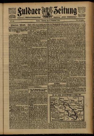 Vierte Ausgabe vom Samstag, den 08. Dezember 1906.