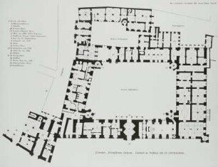 Dresden. Königliches Schloß, Grundriß, Tafel XII