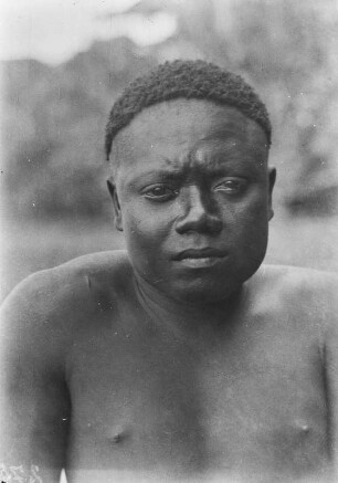 Mann von den Andamanen und Nikobaren (Deutsche Indien-Expedition 1926/1929 - 4. Andamanen)