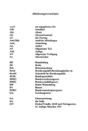279-282, Abkürzungsverzeichnis