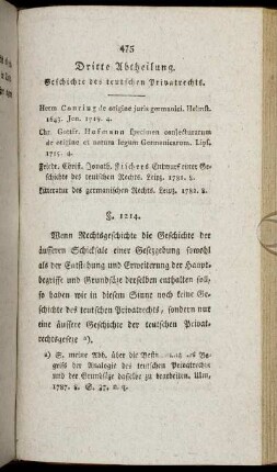 Geschichte des teutschen Privatrechts.