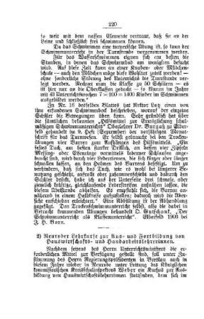 Neuroder Lehrkurse zur Aus- und Fortbildung von Hauswirtschafts- und Handarbeitslehrerinnen : [Nichtamtliches]