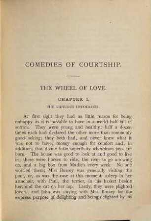 Comedies of courtship