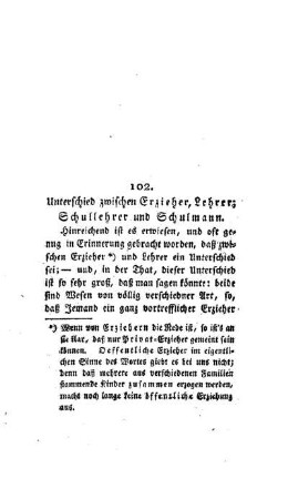 Unterschied zwischen Erzieher, Lehrer, Schullehrer und Schulmann : [102.]