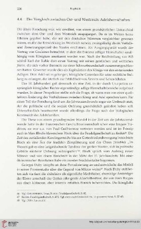4.4. Der Vergleich zwischen Ost- und Westreich: Adelsherrschaften
