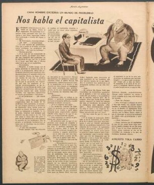 Nos habla el capitalista : Cada hombre encierra un mundo de problemas
