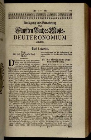 Auslegung und Betrachtung Des Fünfften Buches Mosis, Deuteronomium genannt