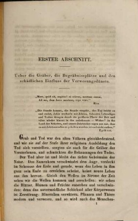 Die Leichenverbrennung als die geeignetste Art der Todtenbestattung oder Darstellung der verschiedenen Arten und Gebräuche der Todtenbestattung aus älterer und neuerer Zeit