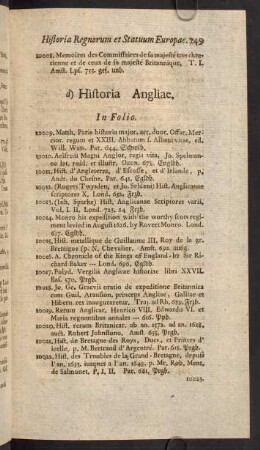 d) Historia Angliae.