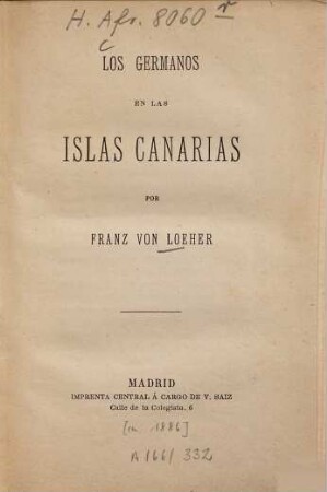 Los Germanos en las Islas Canarias