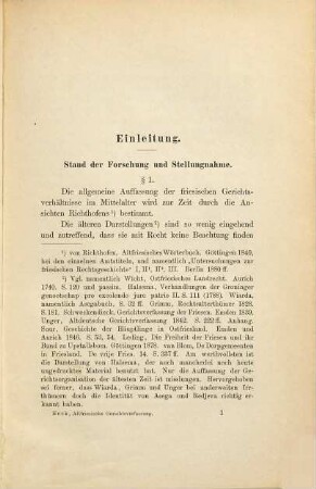 Die altfriesische Gerichtsverfassung