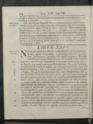 Liber XXVI.