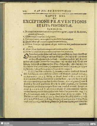 Caput XXI. De Exceptione Praeventionis Et Litis Pendentiae