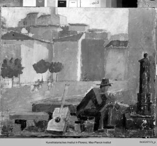 Abendlicher Platz - Piazza Serale (Barga)