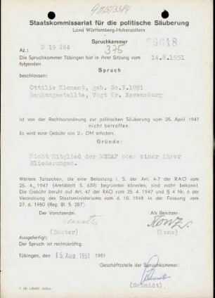 Klement, Ottilie