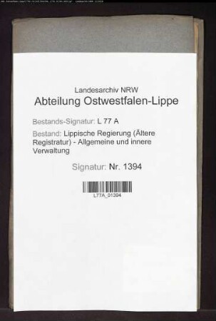 Aufstellung der Einkünfte des Stifts Cappel anläßlich der geplanten Abtretung Lippstadts u. Cappels an Preußen