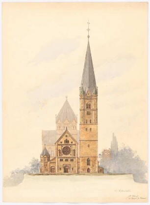 Sankt Nikolaus, Ankum: Vorderansicht 1:200