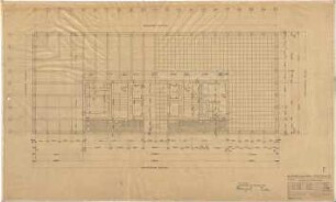 Schneider - Esleben, Paul; Düsseldorf, Berger Allee 25; Mannesmann-Hochhaus, Konzernzentrale der Mannesmann AG, Erweiterung - Normalgeschoss (Grundriss)