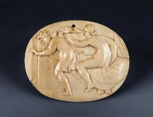 Medaillion mit Joseph und Potiphars Frau